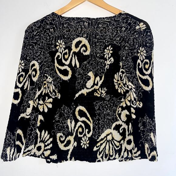 Alberto Makali Jacket Women's Size Medium Open Front Sequins Shrug Bolero - Picture 4 of 5